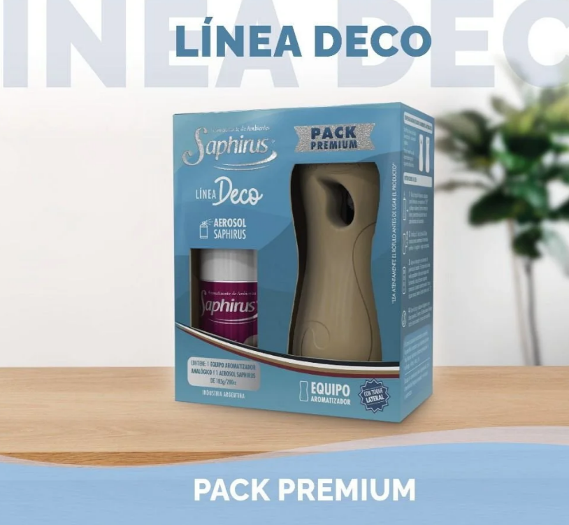 Caja Pack Premium Deco  + Aerosol a Elección  (Solo la caja no incluye equipo ni aerosol)